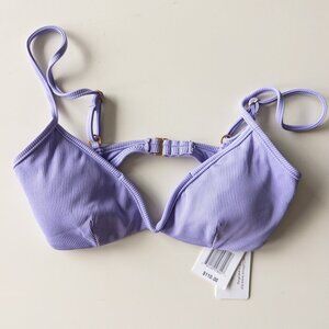 L*Space Ridin' High Ribbed Helena Top in Purple Size Small